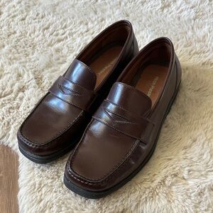 Hush Puppies Men's Penny Loafers in Cumulus Brown